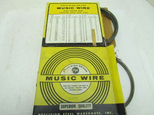 Precision Brand Music Wire 0.090 diam 32ga 1lb 13oz Lot of 2Rolls