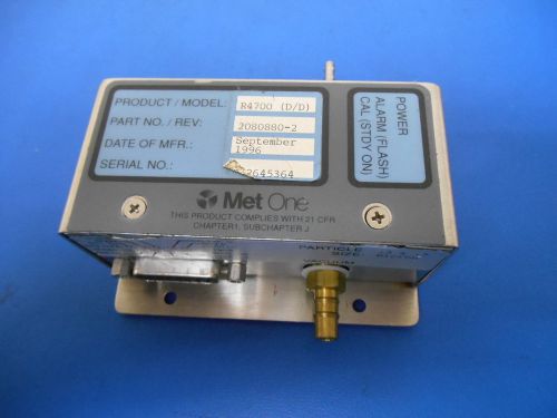 Met One 2080880-2  R4700 Remote Particle Counter 0.3-0.5 Micron