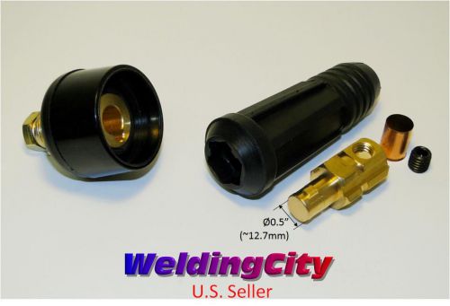 Welding cable panel socket connector 200-300a (#4-#1) 35-50 mm^2 (u.s. seller) for sale