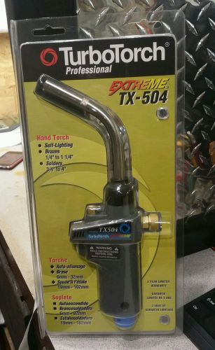 Turbo torch tx504 extreme self lighting hand torch mappro amp; propane for sale