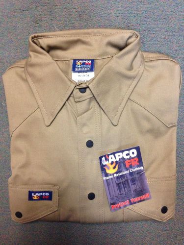 Lapco 9oz Flame Retardant Welding Shirt (khaki)