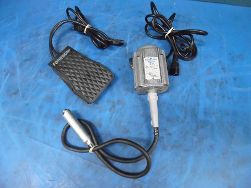 Foredom tx hang up motor w/plastic foot control &amp; adapter 110/120v 5a 15,000rpm for sale
