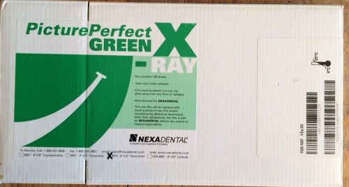 Picture Perfect Green X-Ray 6&#034;x12&#034; Panoramic Dental Film - 100 films sealed box