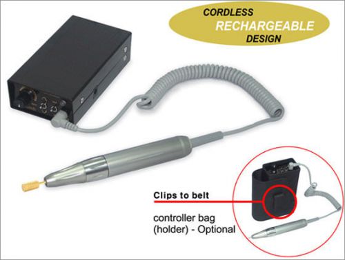 Dental Thumb E-Type Portable Micromotor Handpiece Set w/ Straight Nose Cone