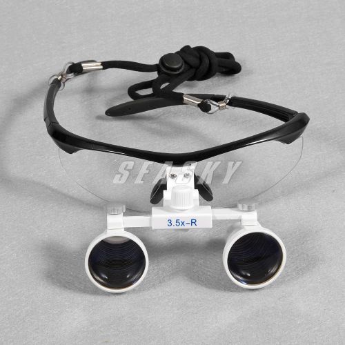 2015 new dental binocular loupes 3.5x magnifying surgical glasses black for sale