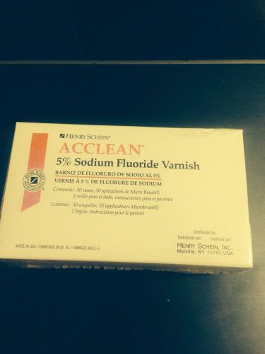 ACCLEAN 5% Sodium Fluoride Varnish Raspberry 50/Bx