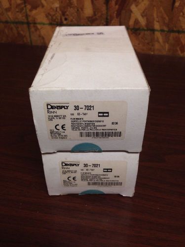 2 Boxes Of Dentsply 30-7021 EZ-Tab Film Mounts (F1)
