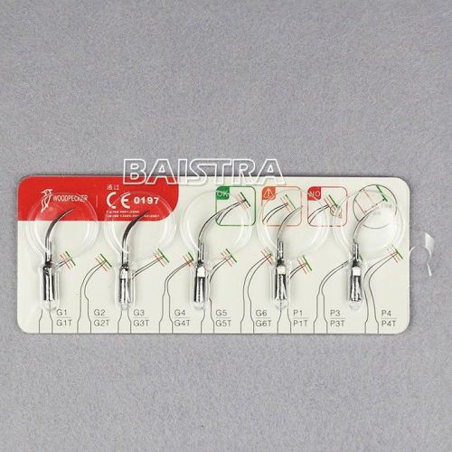 5 Pcs Woodpecker Dental Scaling Scaler Perio Tips G1 Compatible EMS