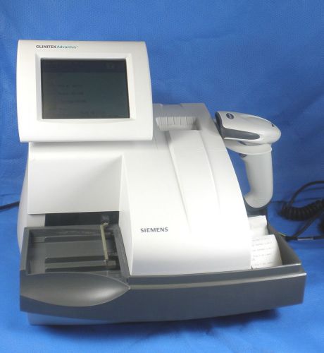 Siemens clinitek advantus urinalysis analyzer w/ adaptus 3800g barcode scanner for sale