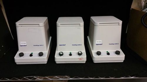 Eppendorf Centrifuge 5415C w Two F-45-1811 Rotors Parts Powers On Lot of 3 Units