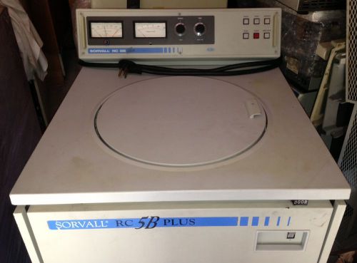 Sorvall rc-5b+ refrigerated centrifuge 21,000rpm with 2 rotors and warranty for sale