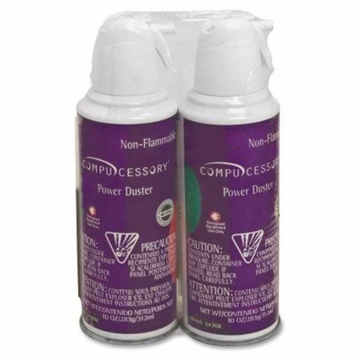 Compucessory Power Duster Cleaner, Nonflammable, 10 oz. Can, 2/PK (CCS24309)