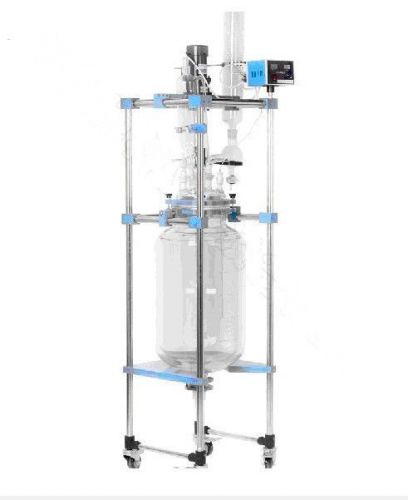 50l lab jacketed glass  reactor system 110v or 220v optional digital display for sale