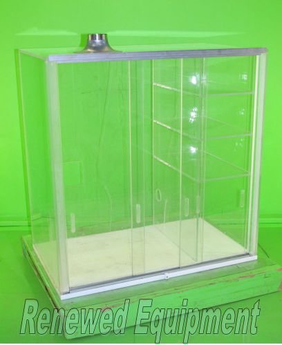 Ustom plastic bench top dual chamber fume cabinet hood with built-in shelving for sale