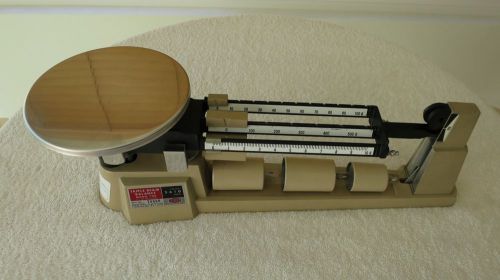 OHAUS Triple Beam Balance Scale model 700. 2,610g, 5lb 12oz w/ 3 counter weights