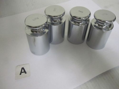 4 General 500g Chrome Calibration Weights for Digital Scales 1000g 1500g 2000g