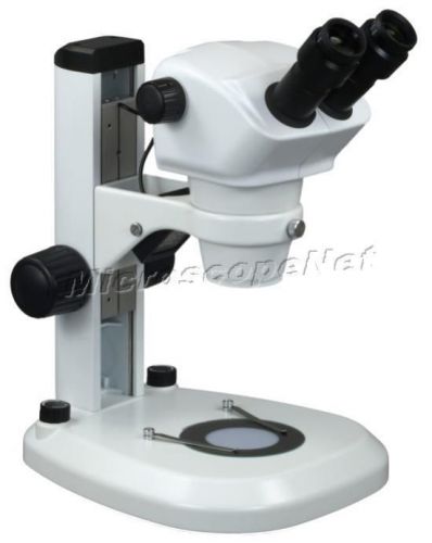 8x-50x binocular stereo zoom microscope with matrix dual led lights for pcb for sale
