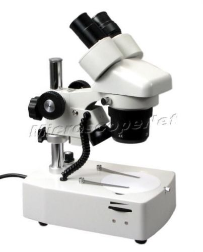 20X-40X-80X Binocular Stereo Microscope with 48mm Thread +Dual Lights