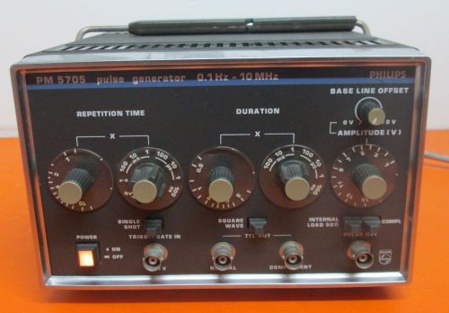Philips pm5705 pulse generator 0.1 hz - 10 mhz for sale
