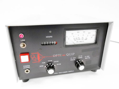OPTI-QUIP 1500 1520 MICROSCOPE ILLUMINATOR POWER SUPPLY 150W 200W 100W