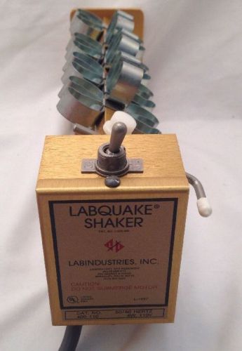 LabIndustries Labquake Shaker 400-110 w/ 14 Test Tube Clips Lab Industries Quake