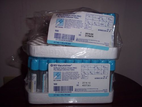 135 BD VACUTAINER 1.8mL Buffered Sodium Citrate Blood Collection Tubes 36308