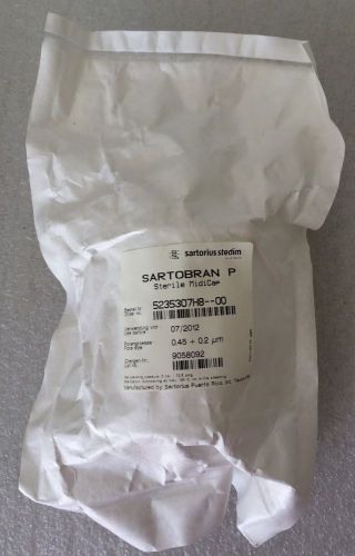 Nib sealed sterile filter sartorius sartobran p midicap .45 + 0.2um  p02-2 for sale