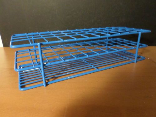 Bel-art blue epoxy-coated wire 48-position 15-16mm test tube rack holder support for sale