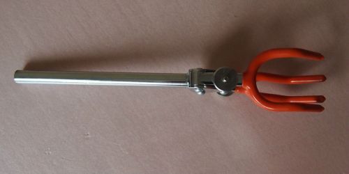 Lab condenser clamp,four finger flask clip,grip 110mm,total length 270mm for sale