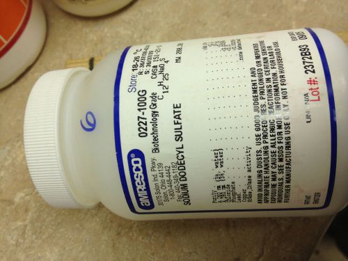 Sodium dodecyl sulfate (sds), 100 gm bottle for sale
