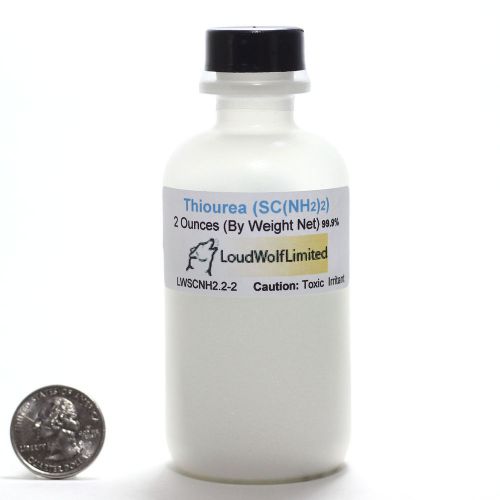 Thiourea  ultra-pure (99.9%)  fine crystals  2 oz  ships fast from usa for sale