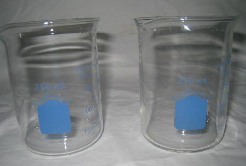 2 pyrex vista 250ml glass beaker for sale
