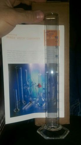 Corning Pyrex 70022-50 Vista Glass Single Metric Scale Cylinder, 50 mL Capacity
