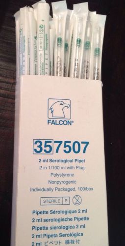 FALCON 2 ml Serological Pipet, Polystyrene, Individually wrapped, Sterile  35707