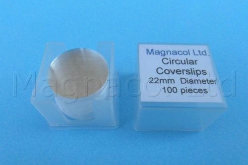 Microscope Slide Coverslips, Circular 22mm