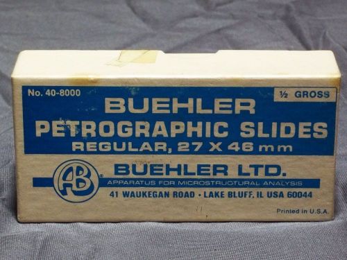 Rare BUEHLER Petrographic Slide- Vintage Unused Slide Microscope Geology SCIENCE