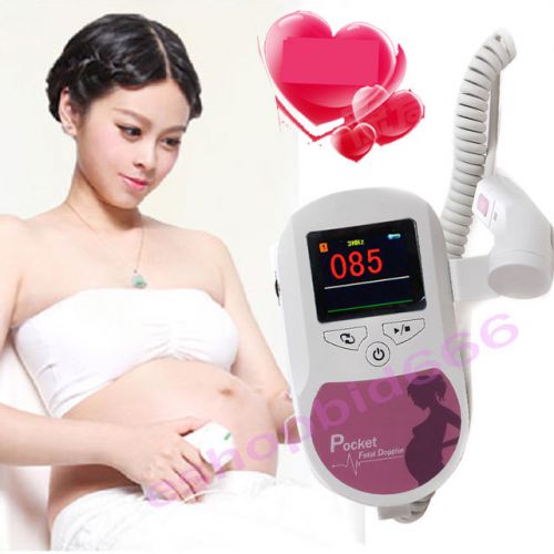 2015 Fetal Doppler 3MHz Color LCD Back Light &amp; Heart Beat Waveform RFD-C2 CE FDA