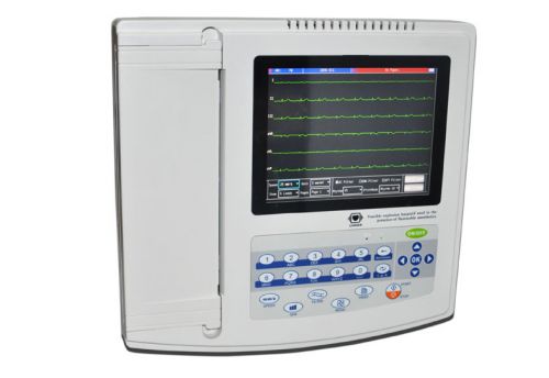 8-inch touch screen tft color lcd digital 12-channel electrocardiograph ecg/ekg for sale