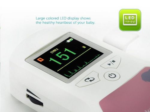 Ulrasound fetal doppler,prenatal heart baby sound monitor,big color screen for sale