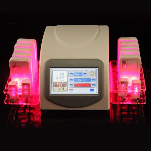 Powerful 14 Laser Pad 650nm Diode Lipo Laser LLLT Cellulite Removal Machine Spa