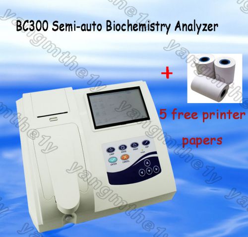CE Semi-auto Biochemistry Analyzer,touch screen analyzing blood/body fluid