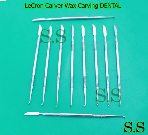 12  LeCron Carver Wax Carving Dental Instruments