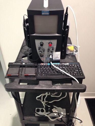 Ellex I3 Eye Cubed A-Scan B-Scan ABD w Cart, Keyboard, Probes, Printer COMPLETE!