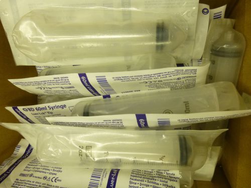 Lot of 23 BD 60 ml Luer-Lok Syringe, Individually Wrapped