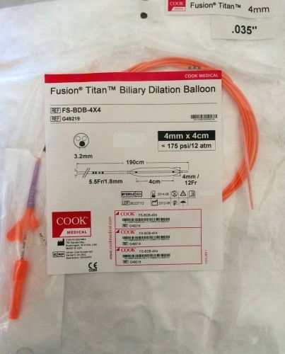 COOK MEDICAL G49219 FUSION TITAN BILIARY DILATION BALLOON
