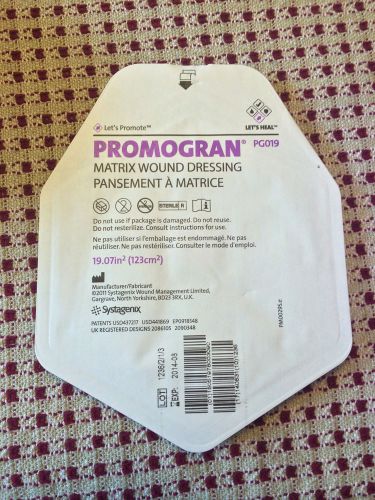 Systagenix promogran wound dressing 19.07 x 19.07in pg019  #9 nine for sale