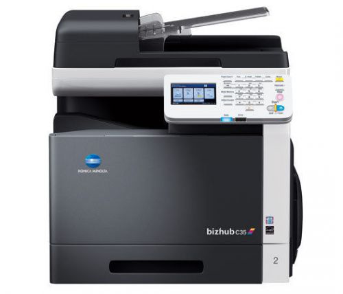 Konica minolta bizhub c35 multifunction laser printer copy print scan fax new for sale