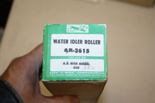 Lith-O-Roll WATER IDLER ROLLER AB-3615 FOR USE ON A.B. DICK MODEL 350