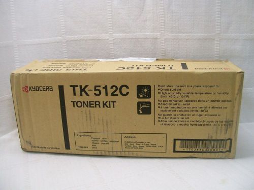 New in Box-OEM Kyocera- Mita TK-512C Cyan Toner Kit Ecosys C5030-C5020 TK512C