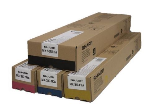 SHARP MX-50GT Toner Cartridge Multipack BA/MA/CA/YA – All colours + free W T box